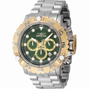 Invicta Men's Watch - Subaqua Poseidon Chronograph Green and Gold Tone Dial | 47183