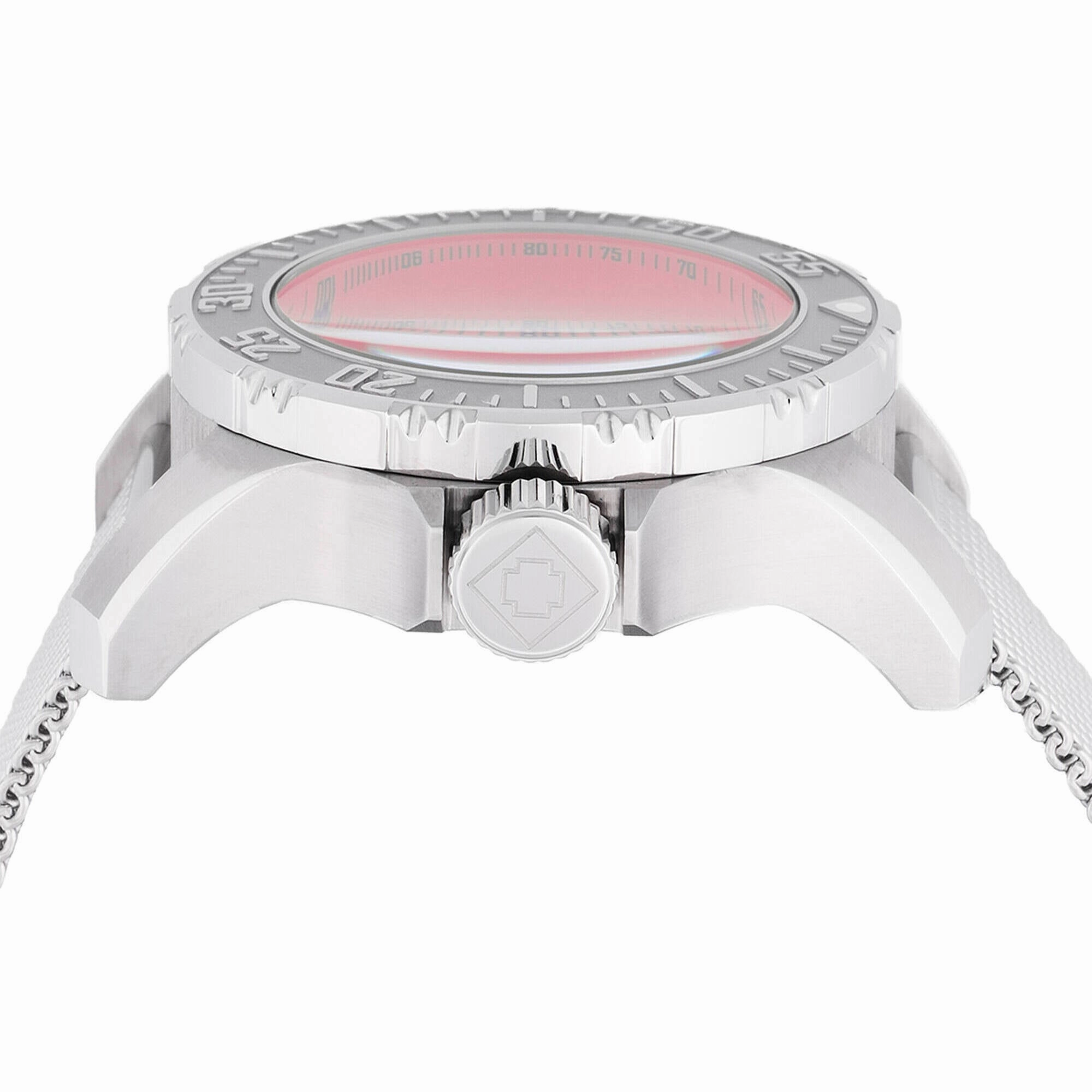 Invicta Men's Watch - Vintage Quartz Chronograph Red Dial Mesh Bracelet | 48013