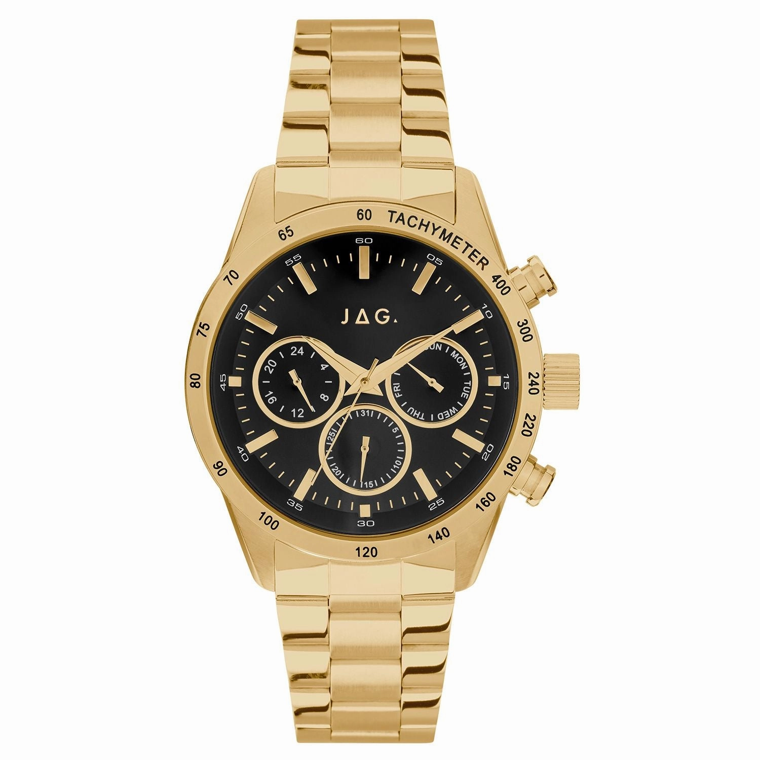 Jag Alain Black Dial 44mm Watch J2330A