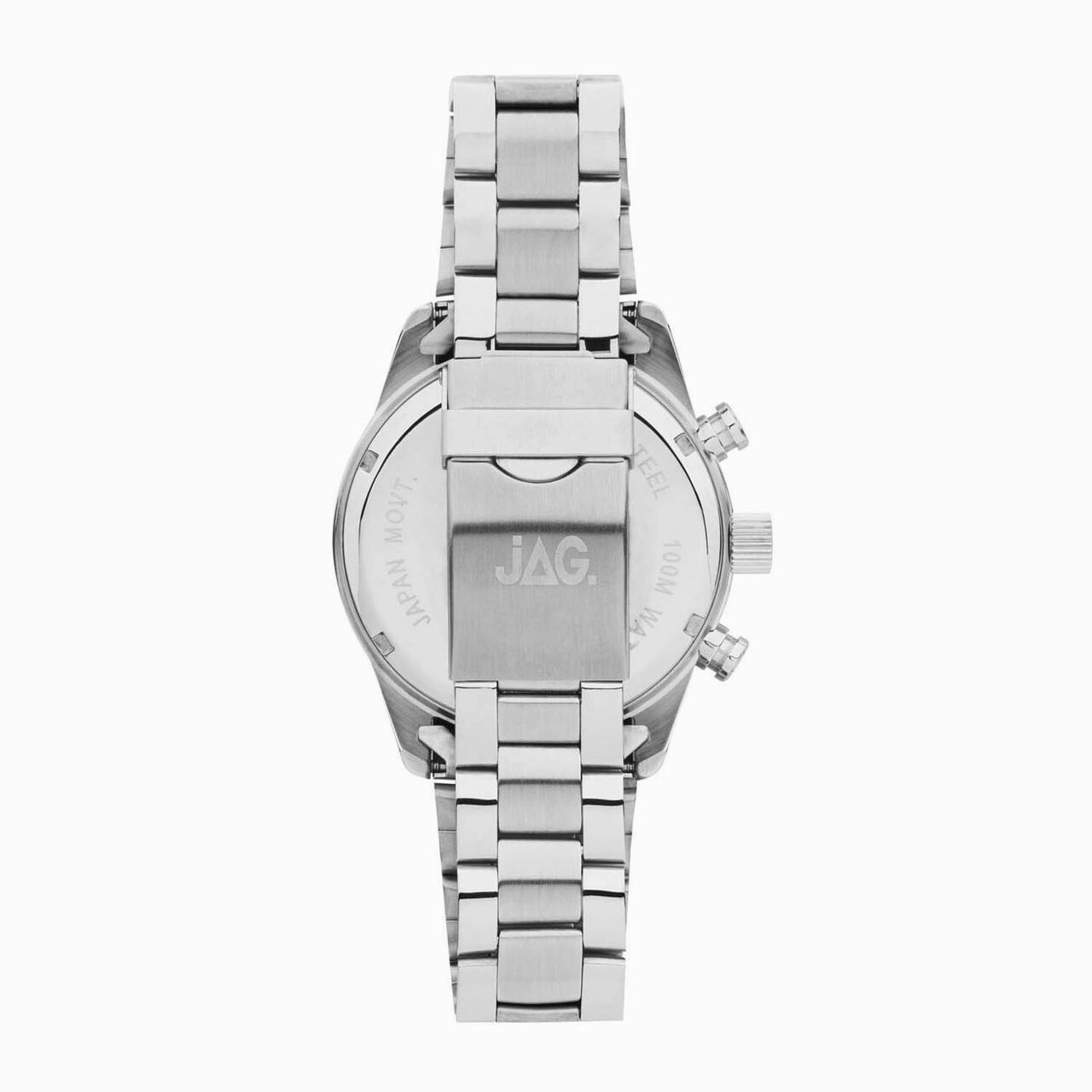 Jag Alain Black Dial Stainless Steel Mens Watch