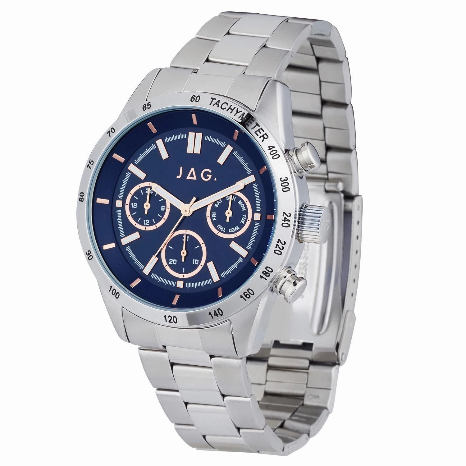 Jag Alain Blue Dial 44mm Watch J2329A