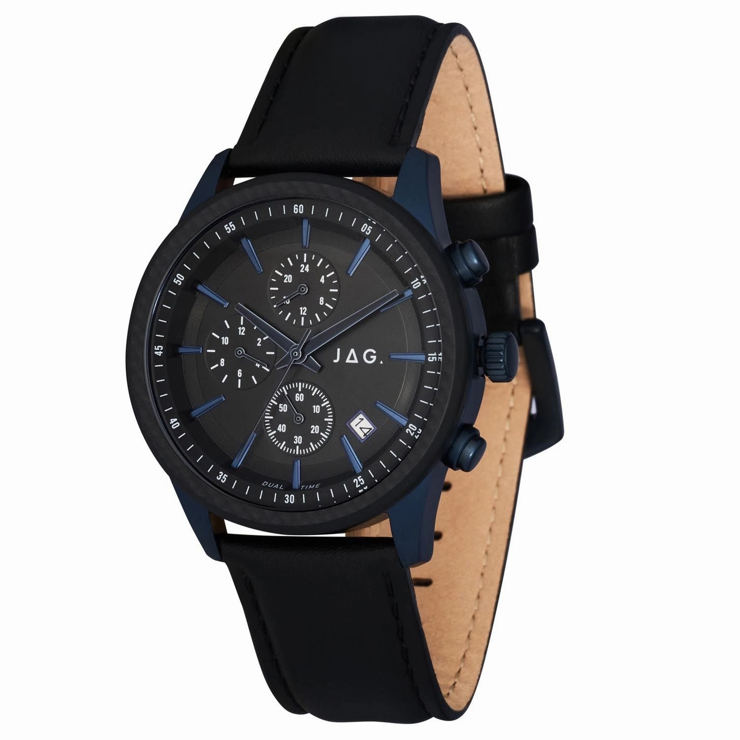 Jag Jamieson Black Dial 42mm Watch J2642