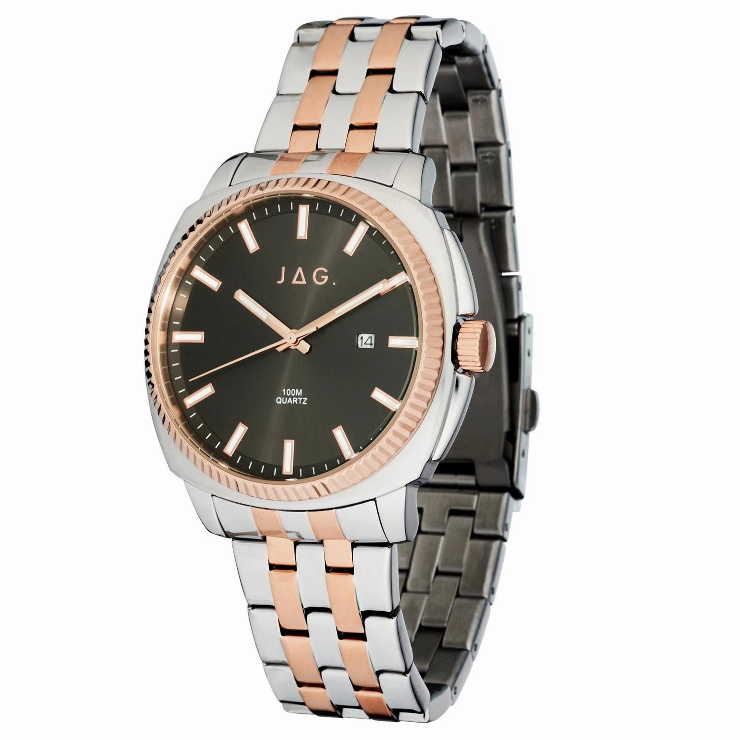Jag Logan Gunmetal Dial 42mm Watch J2657A