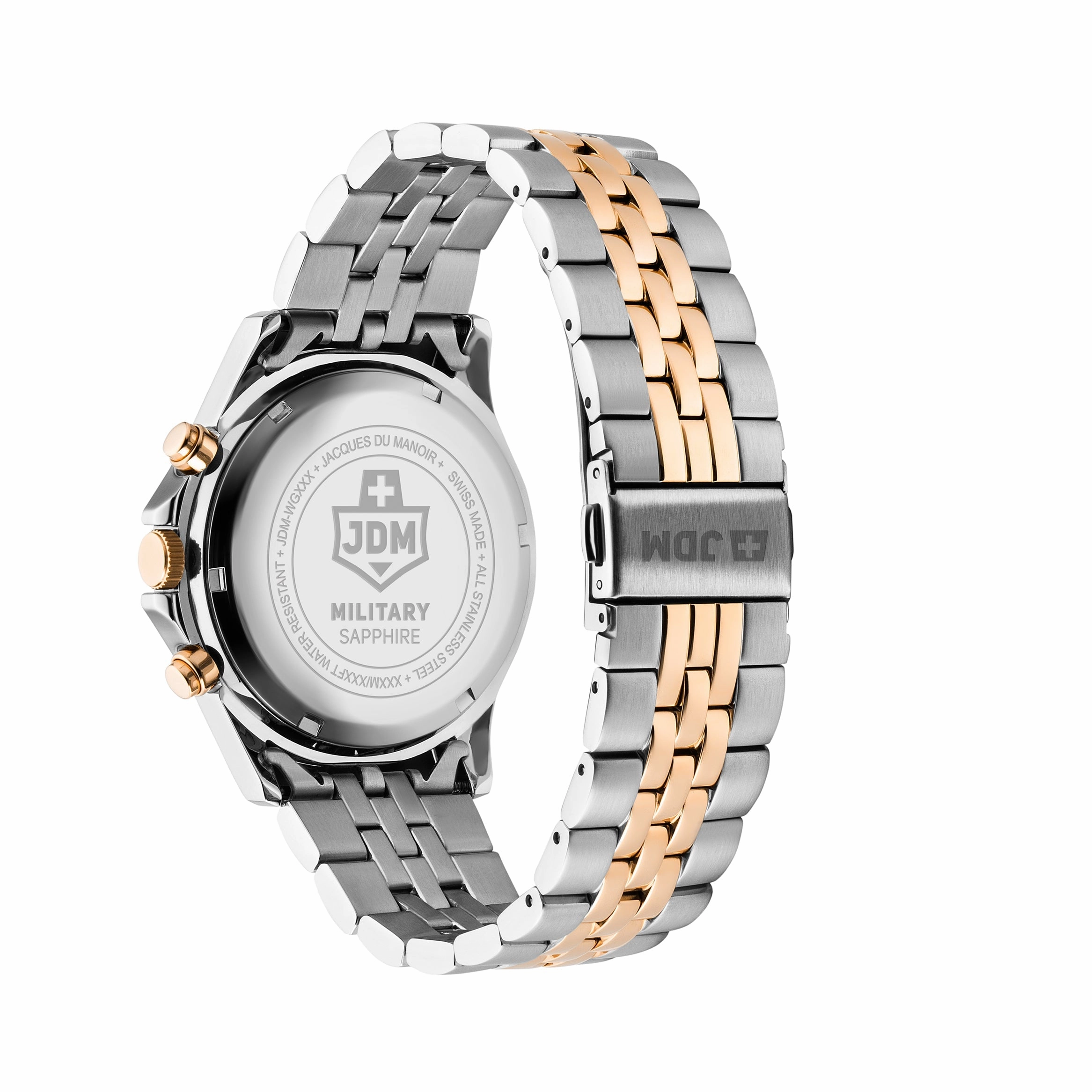JDM Military Delta Chrono Two Tone Watch JDM-WG009-02