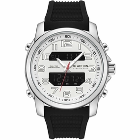 Kenneth Cole Reaction Men's Watch - Ana-Digi Black Silicone Strap | KRWGP2188404