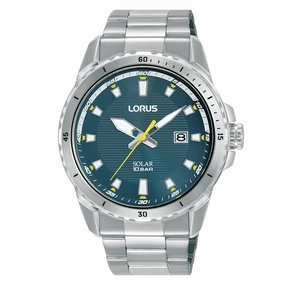Lorus Blue Dial Solar Mens Watch RX369AX9