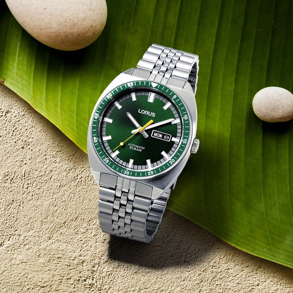 Lorus Sports Green Dial Automatic Mens Watch RL443BX9