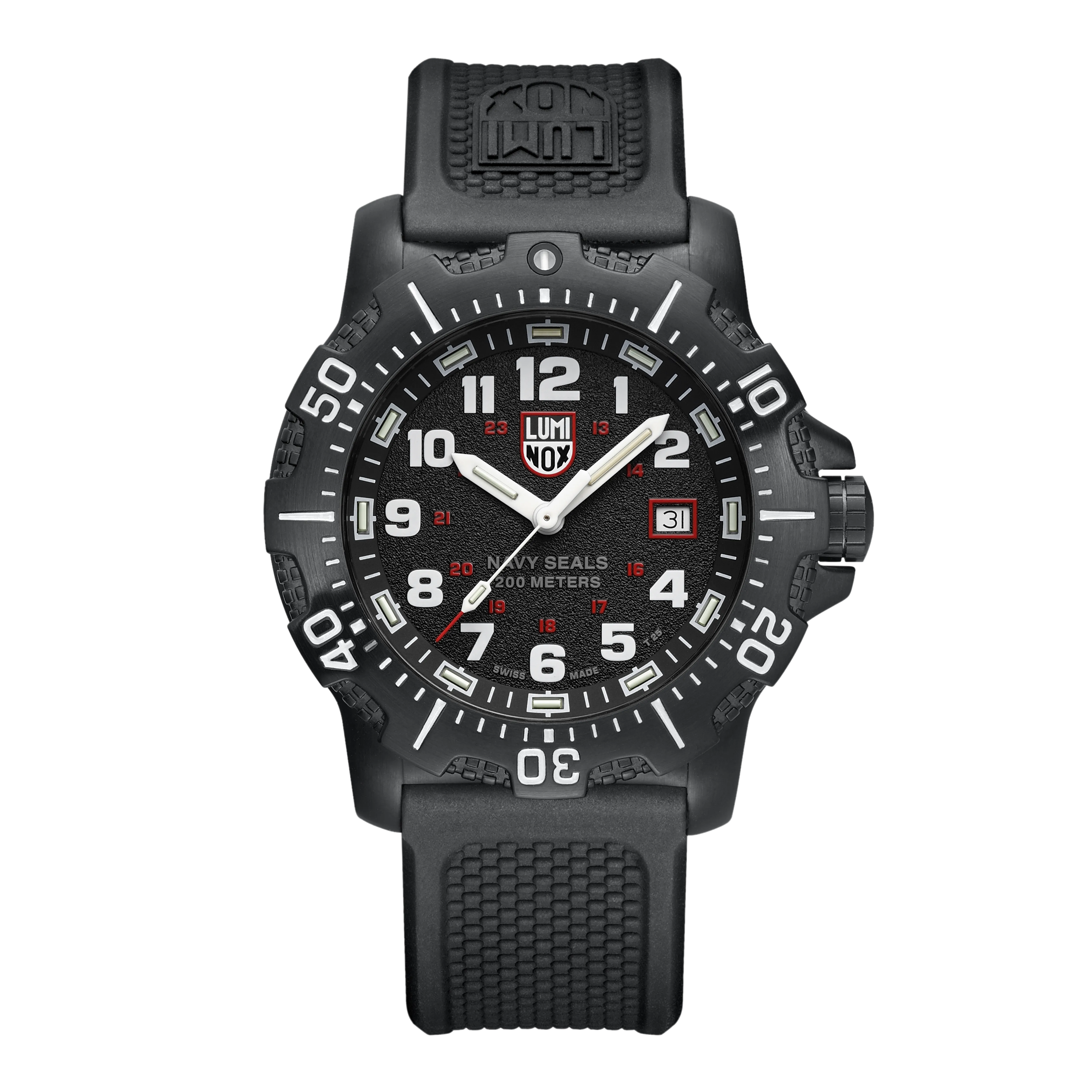 Luminox Navy Seal Black Dial Rubber Band Watch XS.4231.SET