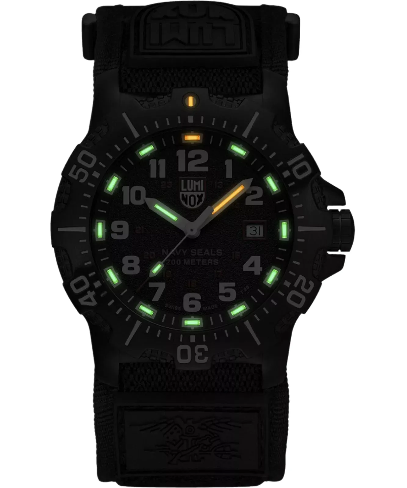 Luminox Navy Seal Black Dial Rubber Band Watch XS.4231.SET