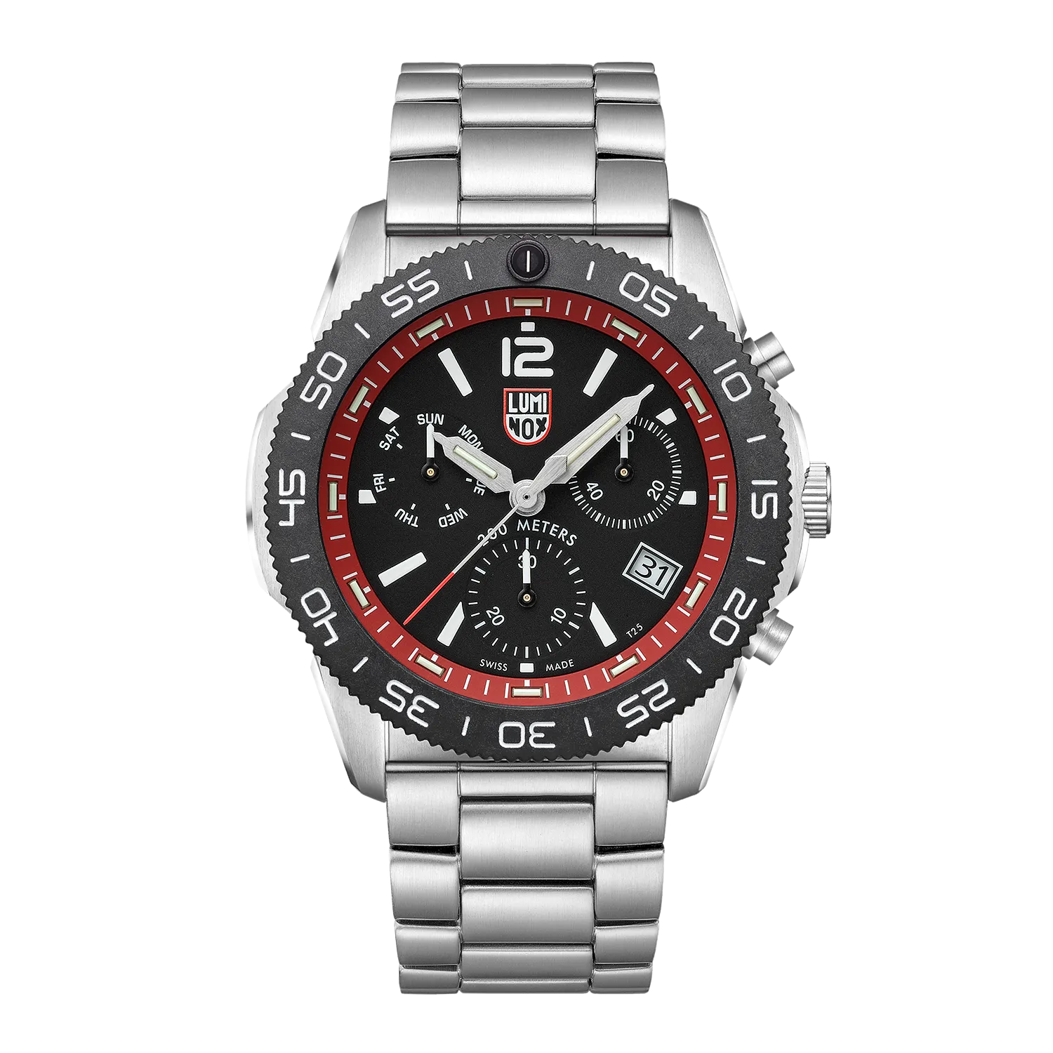 Luminox Pacific Diver Chronograph Black Dial Stainless Steel Watch XS.3155.M