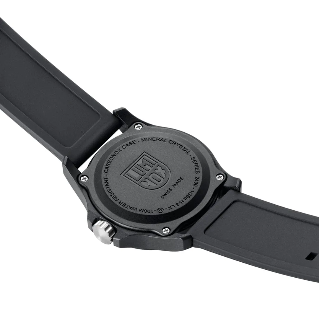 Luminox Patagonia Carbonox Black Dial Black Rubber Strap Watch X2.2401
