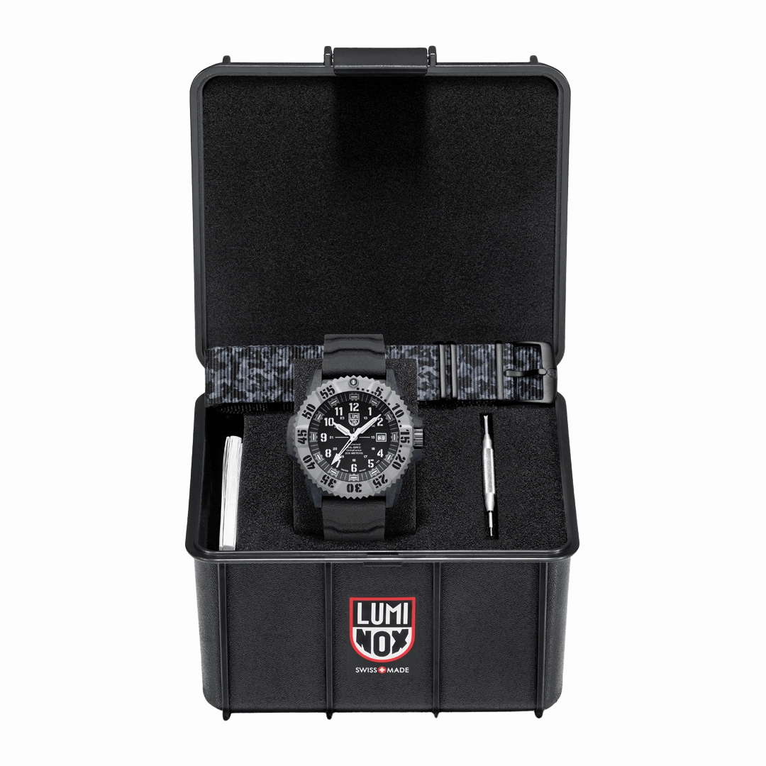Luminox Mil-Spec Black Dial Grey Rubber Strap 46MM Watch XL.3351.1.SET