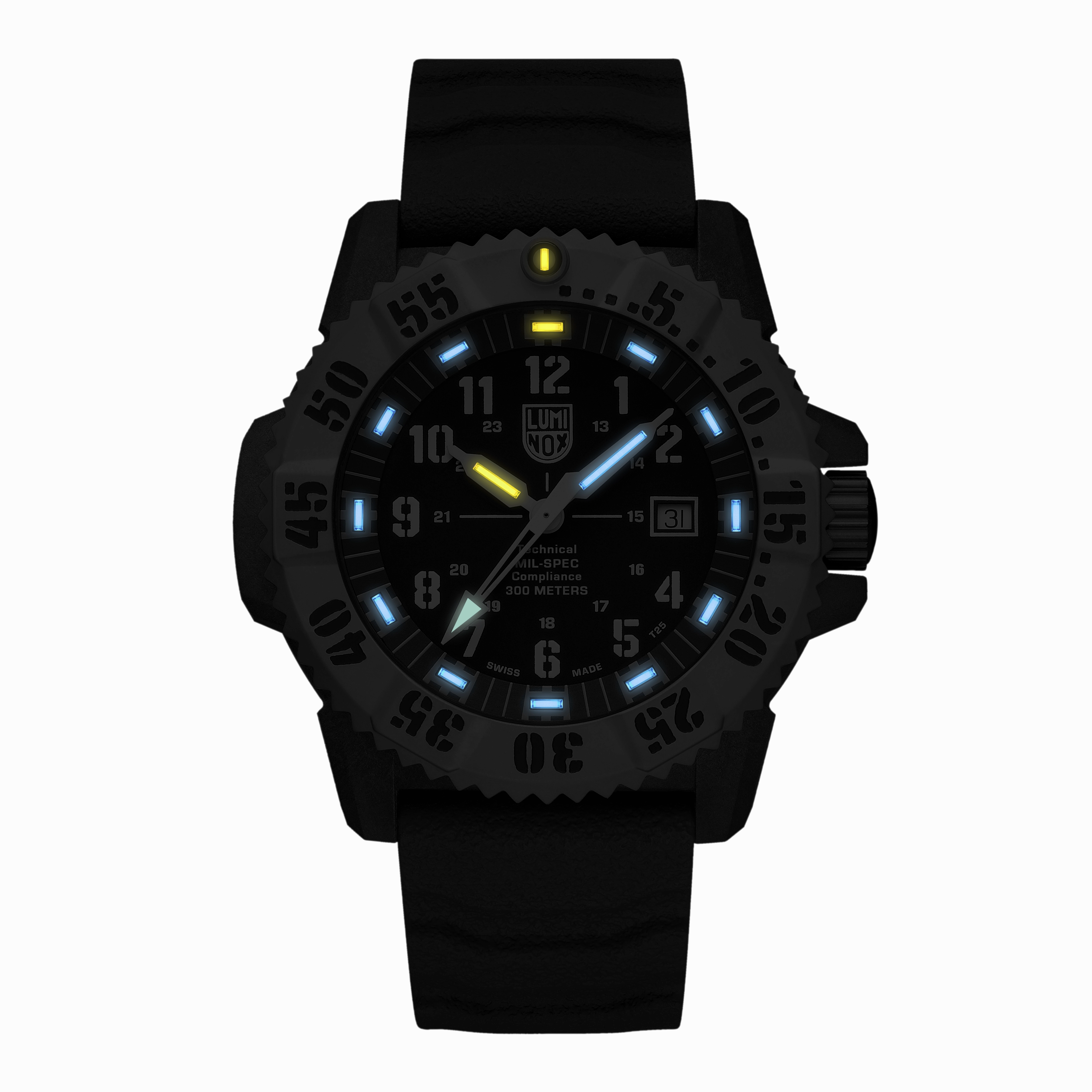 Luminox Mil-Spec Black Dial Grey Rubber Strap 46MM Watch XL.3351.1.SET