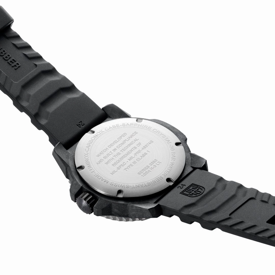 Luminox Mil-Spec Black Dial Grey Rubber Strap 46MM Watch XL.3351.1.SET