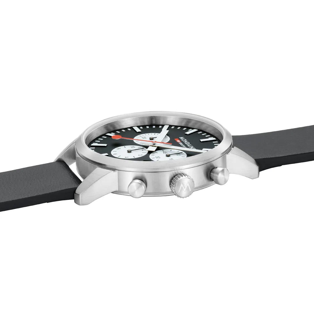 Mondaine Neo Chronograph Super-luminova Vegan Leather, 41 Mm MSD.41420.LBV