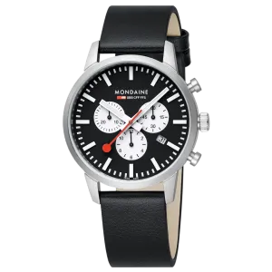 Mondaine Neo Chronograph Super-luminova Vegan Leather, 41 Mm MSD.41420.LBV