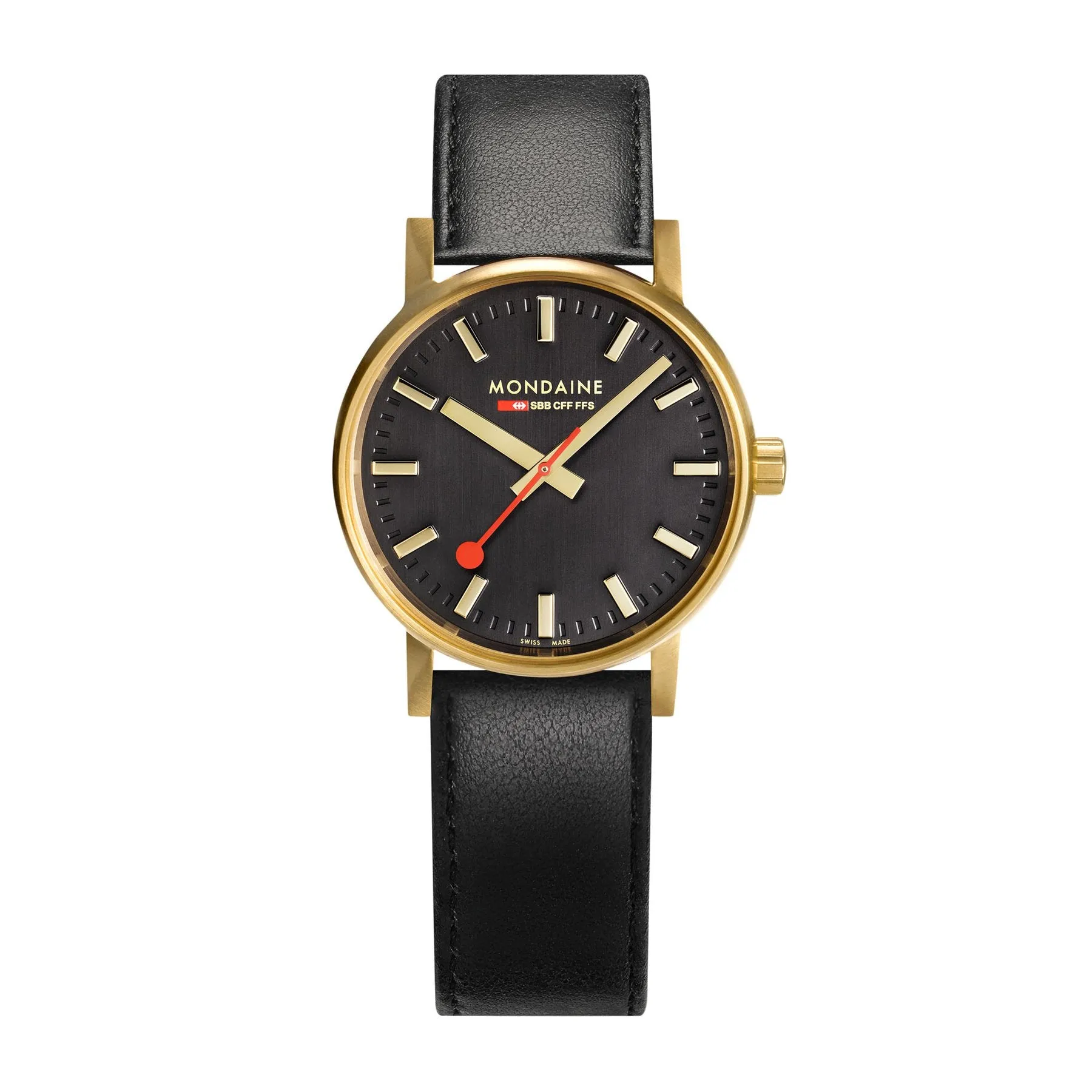 Mondaine Official EVO2 Golden Stainless Steel Watch MSE.30120.LB