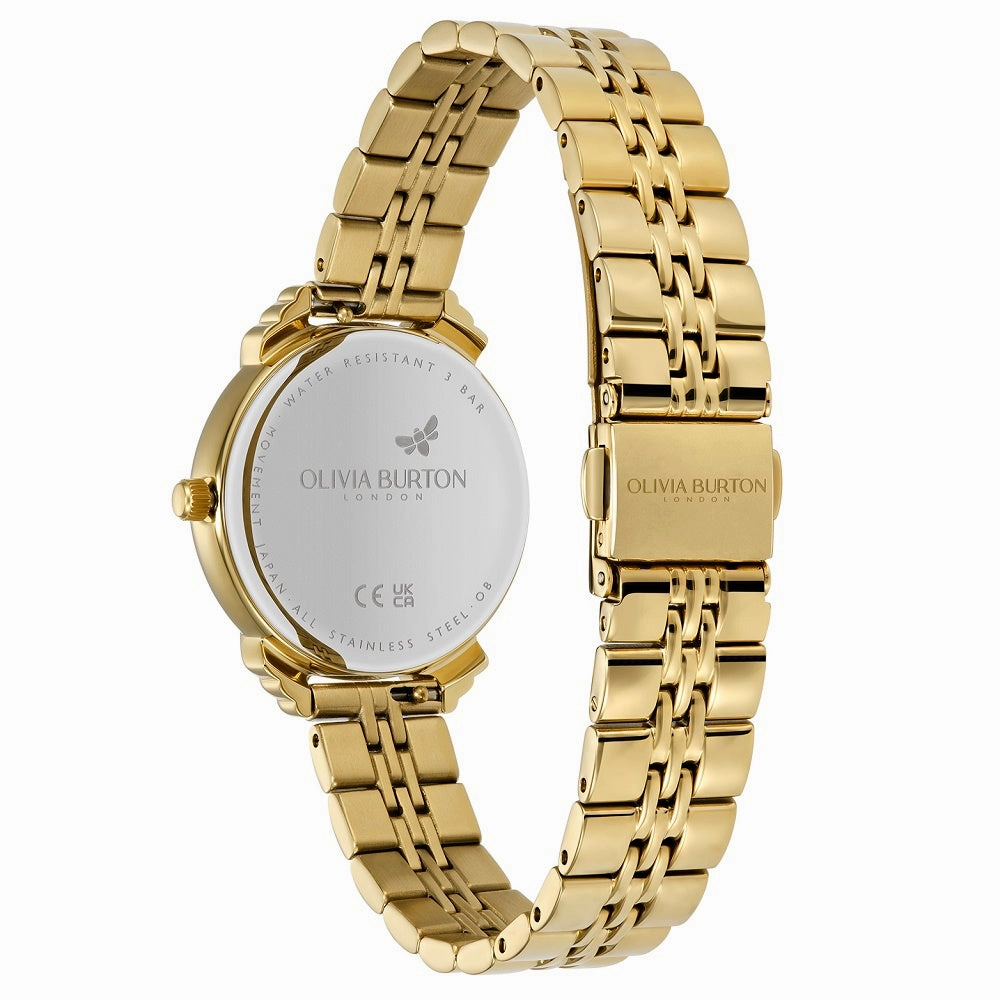 Olivia Burton Art Deco Emerald and Gold Ladies Watch OB16DC02
