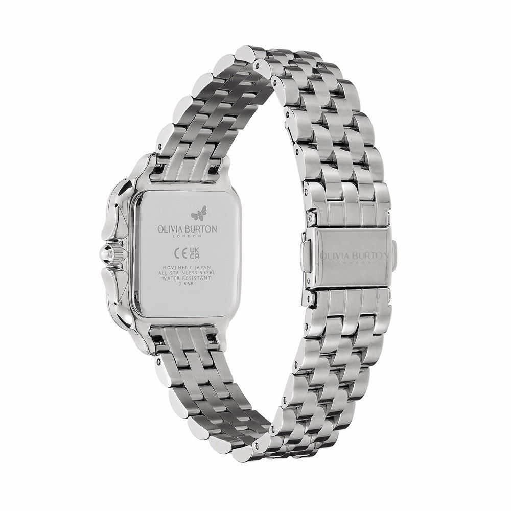 Olivia Burton Grosvenor Blue Stainless Steel Ladies Watch 24000083