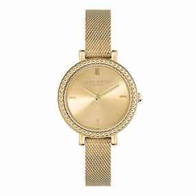 Olivia Burton Ladies Classic Vintage Bead Gold Plated Watch 24000161