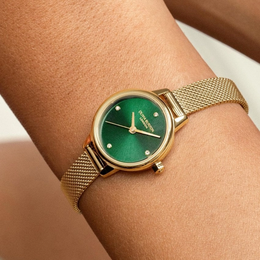 Olivia Burton Mini Classic Forest Green Dial Ladies Watch 24000246