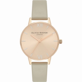Olivia Burton Rose Gold and Steel Grey Ladies Watch OB16EN11