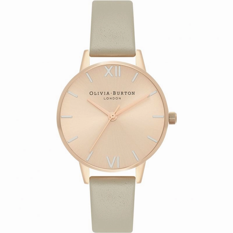 Olivia Burton Rose Gold and Steel Grey Ladies Watch OB16EN11
