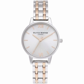 Olivia Burton Silver and Rose Ladies Watch OB16EN01