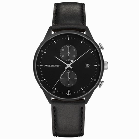 Paul Hewitt Chrono Black Sunray Watch