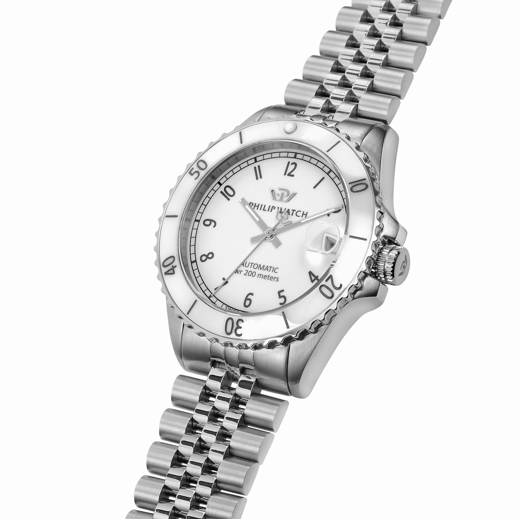 Philip Caribe Diving Silver Ladies Watch