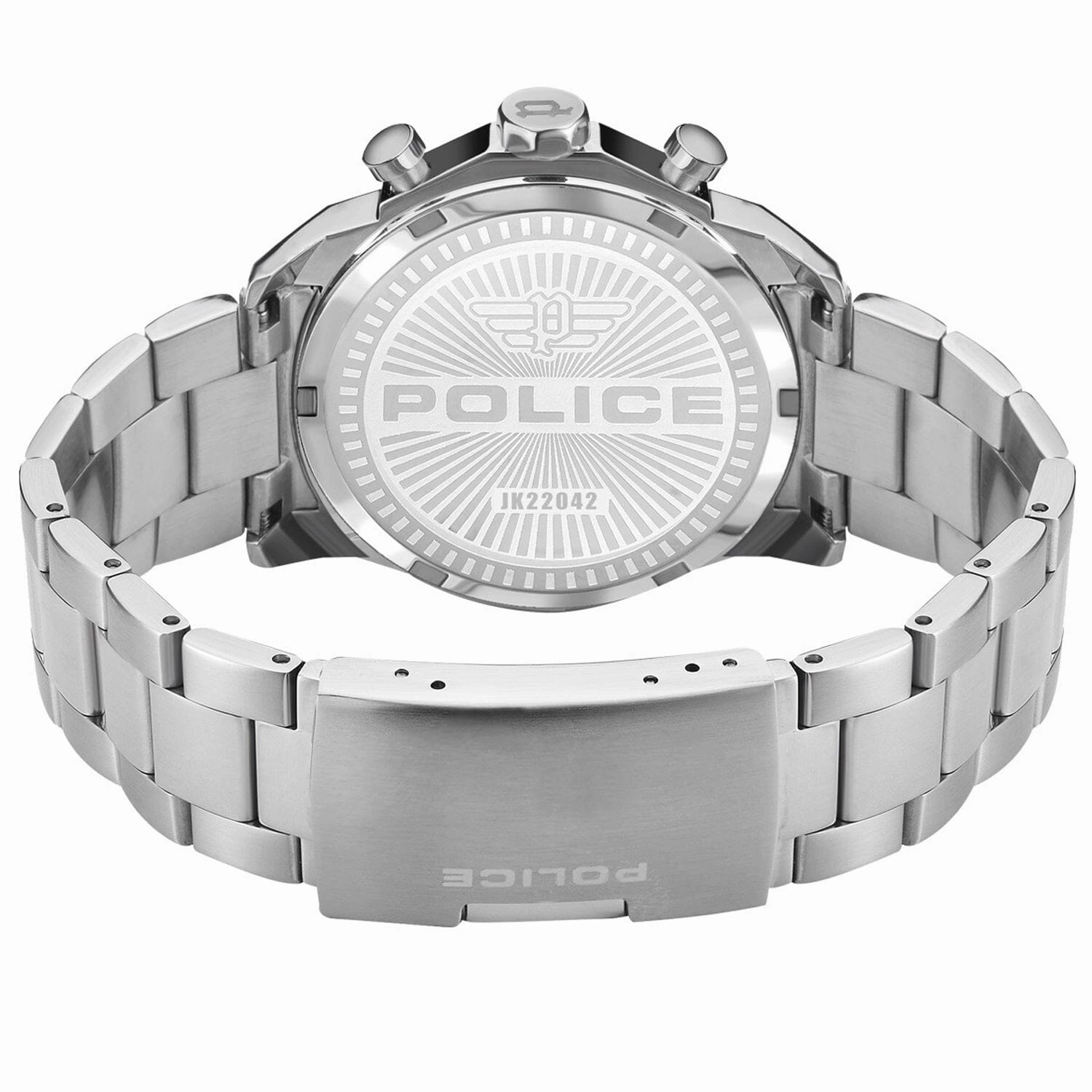 Police Menelik Chronograph Black Dial Stainless SteelMen's Watch PEWJK2204201
