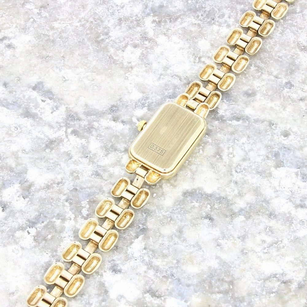 Pre Owned Accurist 9ct Gold Ladies Bracelet Watch Papers (1995) RW0551