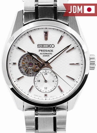 Presage Automatic Sharp Edged Open-Heart Shironeri White Ref. SARJ001