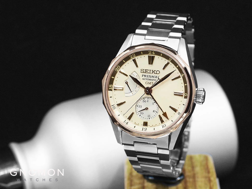 Presage Ocean Traveler GMT Champagne Ref. SARF012