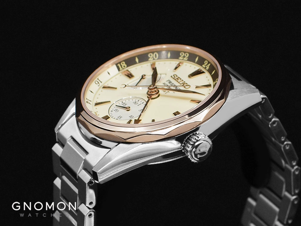 Presage Ocean Traveler GMT Champagne Ref. SARF012
