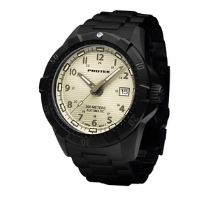 ProTek Men's Automatic Black Case Black Stainless Steel Bracelet Watch | 2217BR