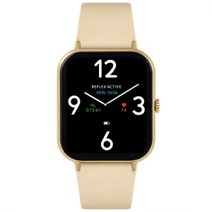 Reflex Active Series 23 Gold Case & Cream Silicone Strap Watch RA23-2172