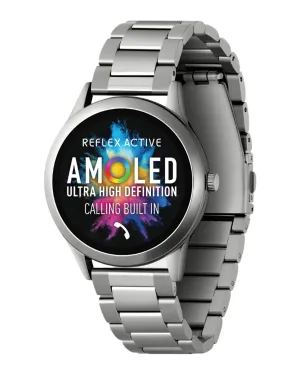 Reflex Active SERIES 31 AMOLED Silver Steel Bracelet Smart Watch RA31-4093