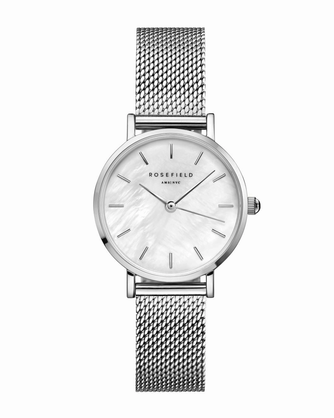 Rosefield The Small Edit White Silver Watch 26WS-266