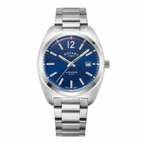 Rotary Avenger Blue Dial Stainless Steel Mens Watch GB05480/05