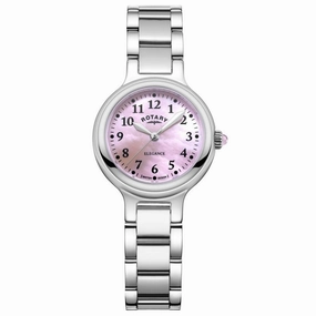 Rotary Elegance Pink Mother of Pearl Dial Ladies Watch LB05135/07