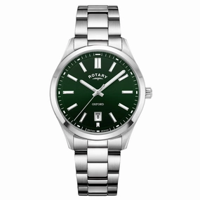 Rotary Oxford Green Dial Stainless Steel Mens Watch GB05520/24