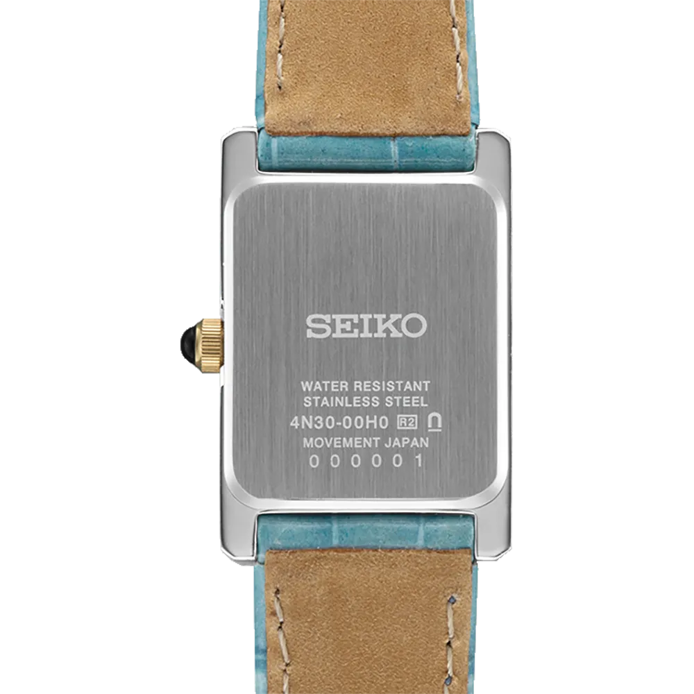 Seiko Conceptual Analogue Blue Leather Women's Watch SWR101P