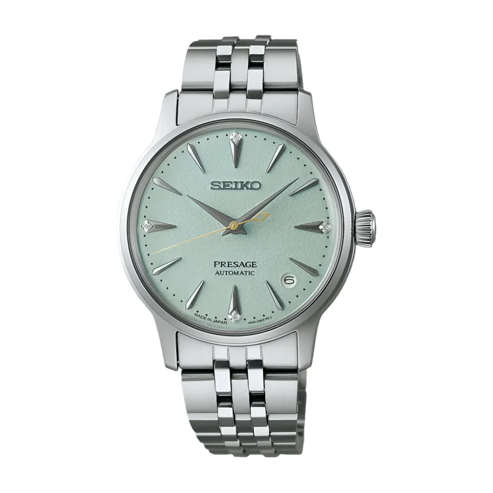 Seiko Presage Frozen Mojito Diamond Cocktail Time Ladies Watch SRPL63J1