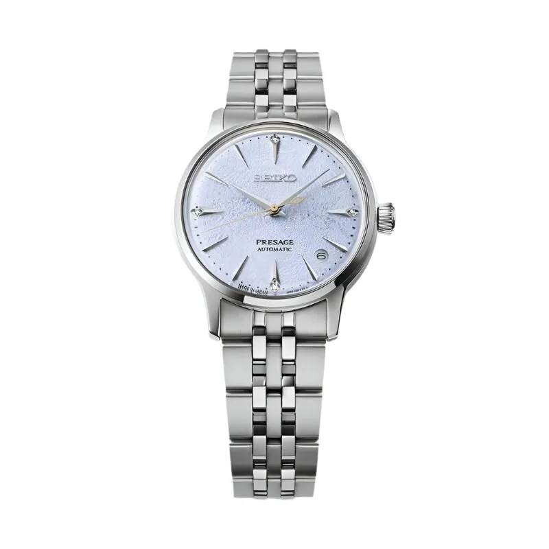 Seiko Presage Frozen Skydiving Diamond Cocktail Time Ladies Watch SRPL61J1