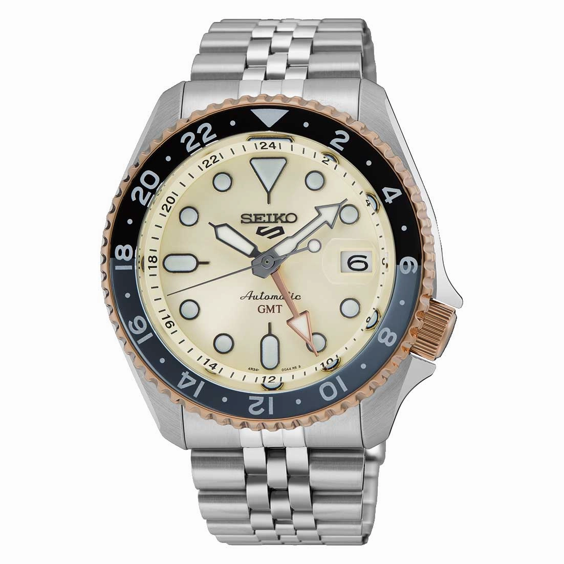 Seiko 5 Sports Automatic GMT SKX Sports Style Stainless Steel Band Watch SSK046K1 (Limited edition of 5,500 pieces)