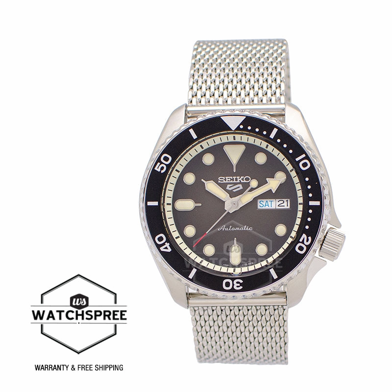 Seiko 5 Sports Automatic Silver Stainless Steel Mesh Band Watch SRPD73K1 (LOCAL BUYERS ONLY)