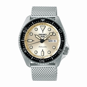 Seiko 5 Sports Automatic Silver Stainless Steel Mesh Band Watch SRPE75K1 (LOCAL BUYERS ONLY)