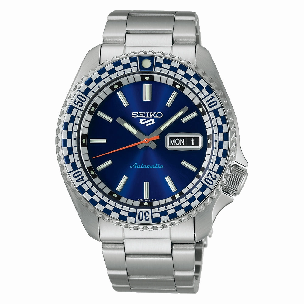 Seiko 5 Sports Automatic SKX Series 'Checker Flag' 2024 Special Edition Watch SRPK65K1