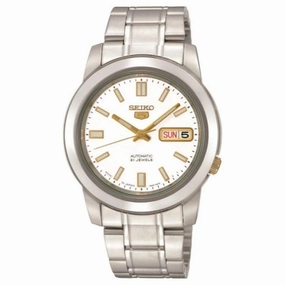 Seiko 5 Sports Automatic White Dial Watch - SNKK07K1